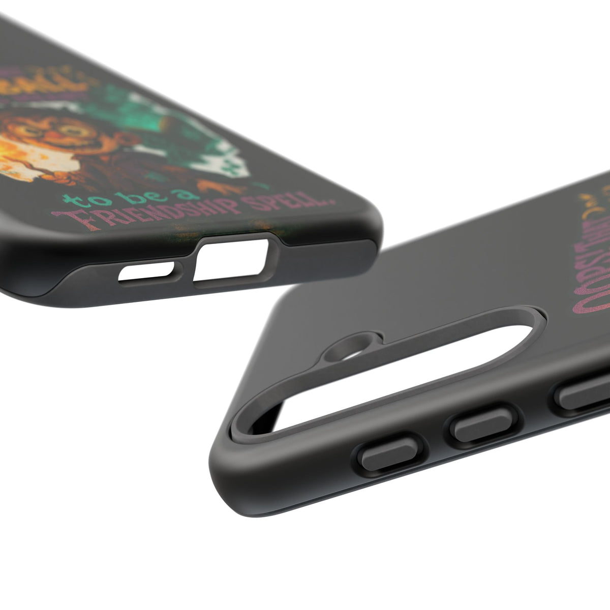 Phone Case — "Oops! That Fireball Was Meant to Be a Friendship Spell" Cute Fantasy Wizard Design