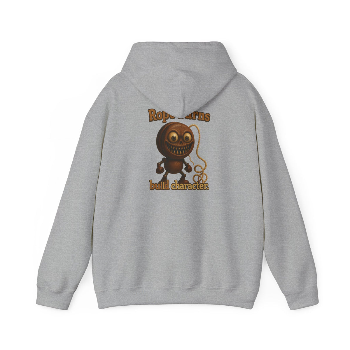 Hoodie — Retro Cartoon Rope Toy 'Bold Character' Graphic Pullover