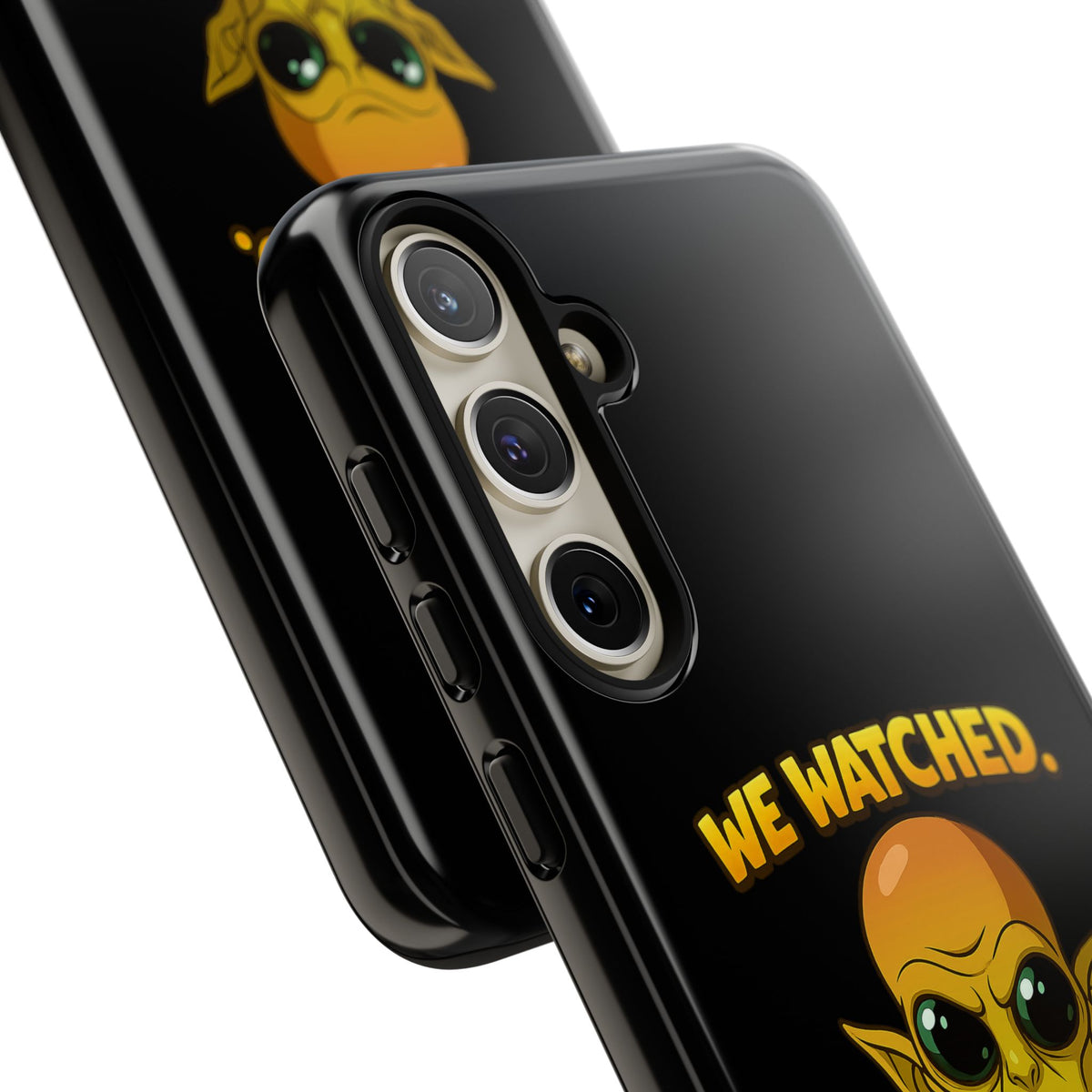 Phone Case — Funny Alien Design: "We Watched. We Judged. We Left Yelp Reviews."