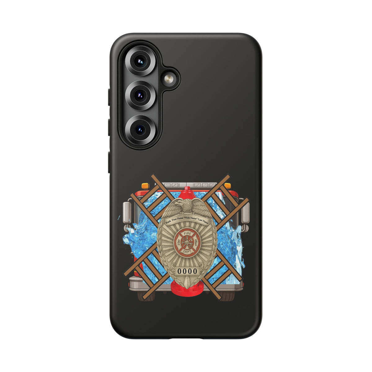 Firefighter Badge Phone Case – Maltese Cross Rescue Design