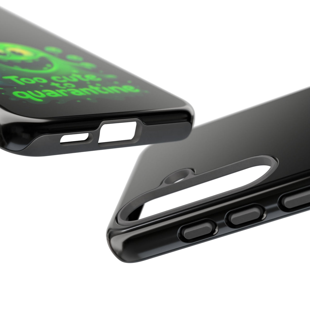 Phone Case — 'Too Cute to Quarantine' Green Monster Protective Cover