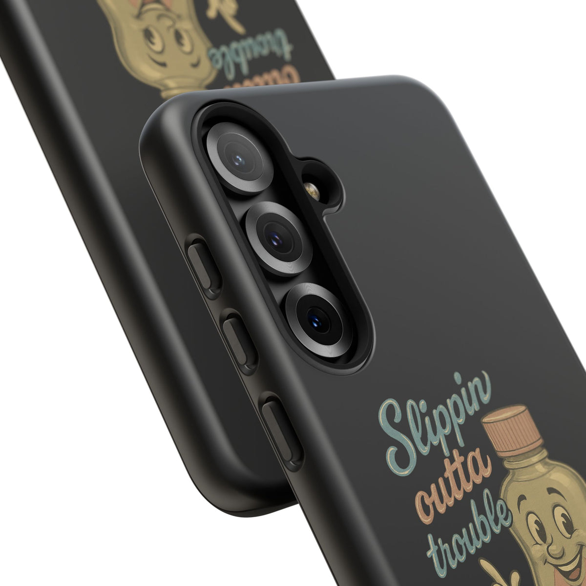 Phone Case — 'Slippin Outta Trouble' Retro Baby Oil Mascot