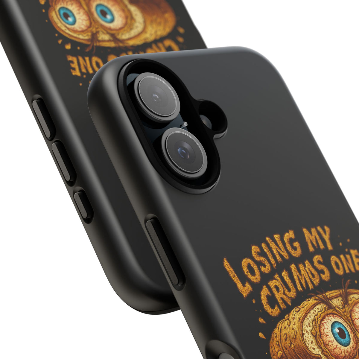 Phone Case — "Losing My Crumbs One Thought at a Time" Funny Retro Bread Illustration