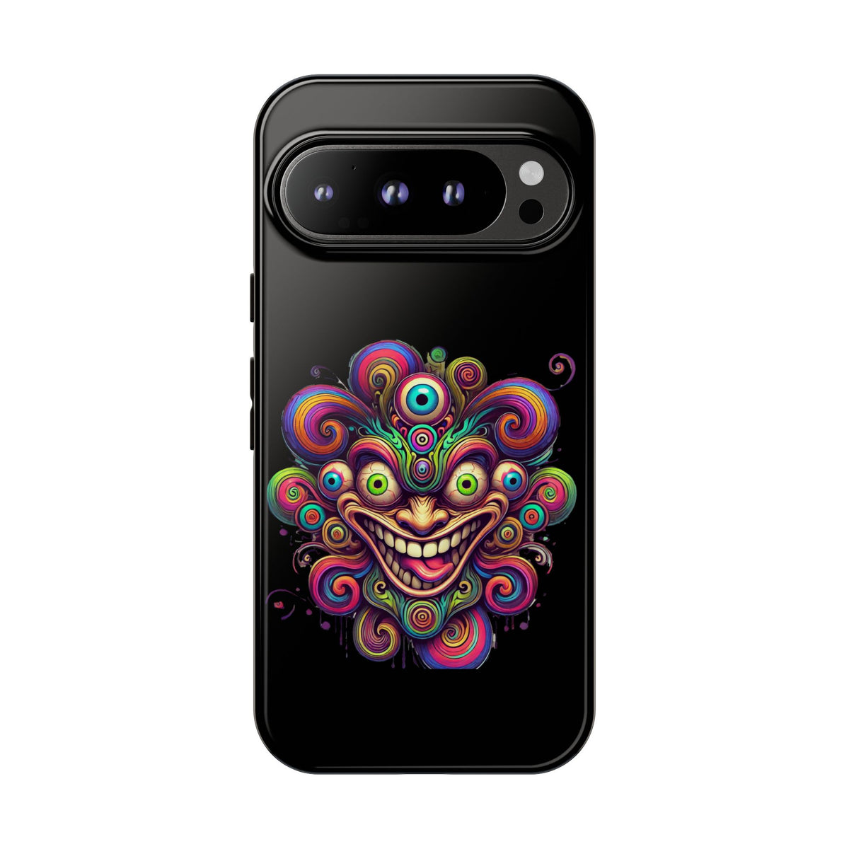 Psychedelic Jester Phone Case — Colorful Creepy Clown Tough Case