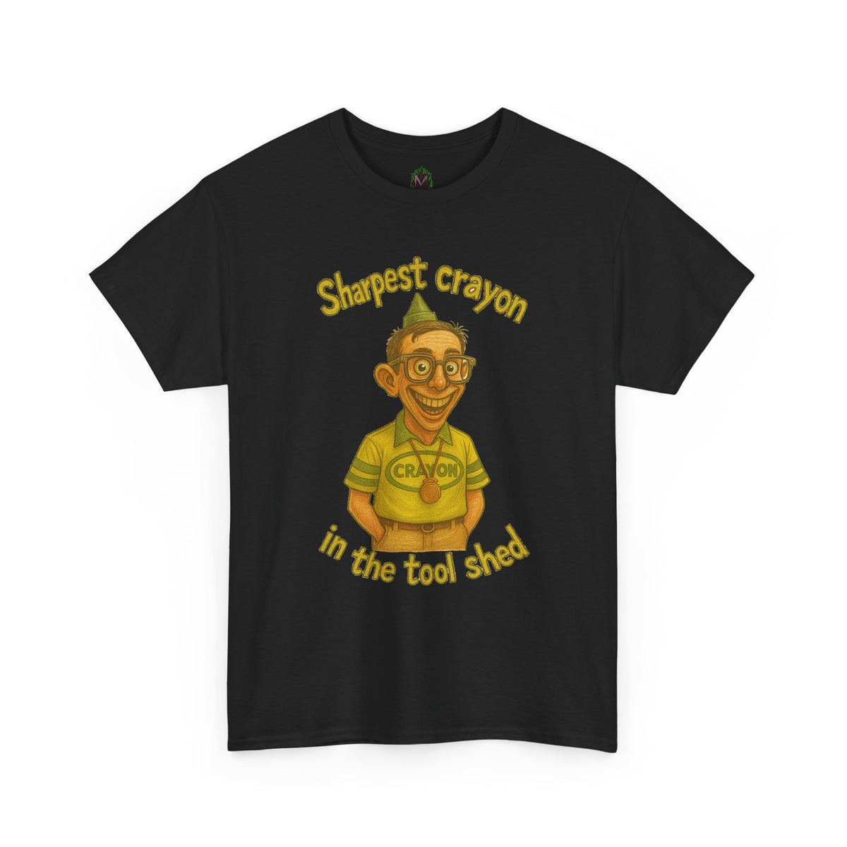 Sharpest Crayon in the Tool Shed T-Shirt | Funny Retro Character Tee