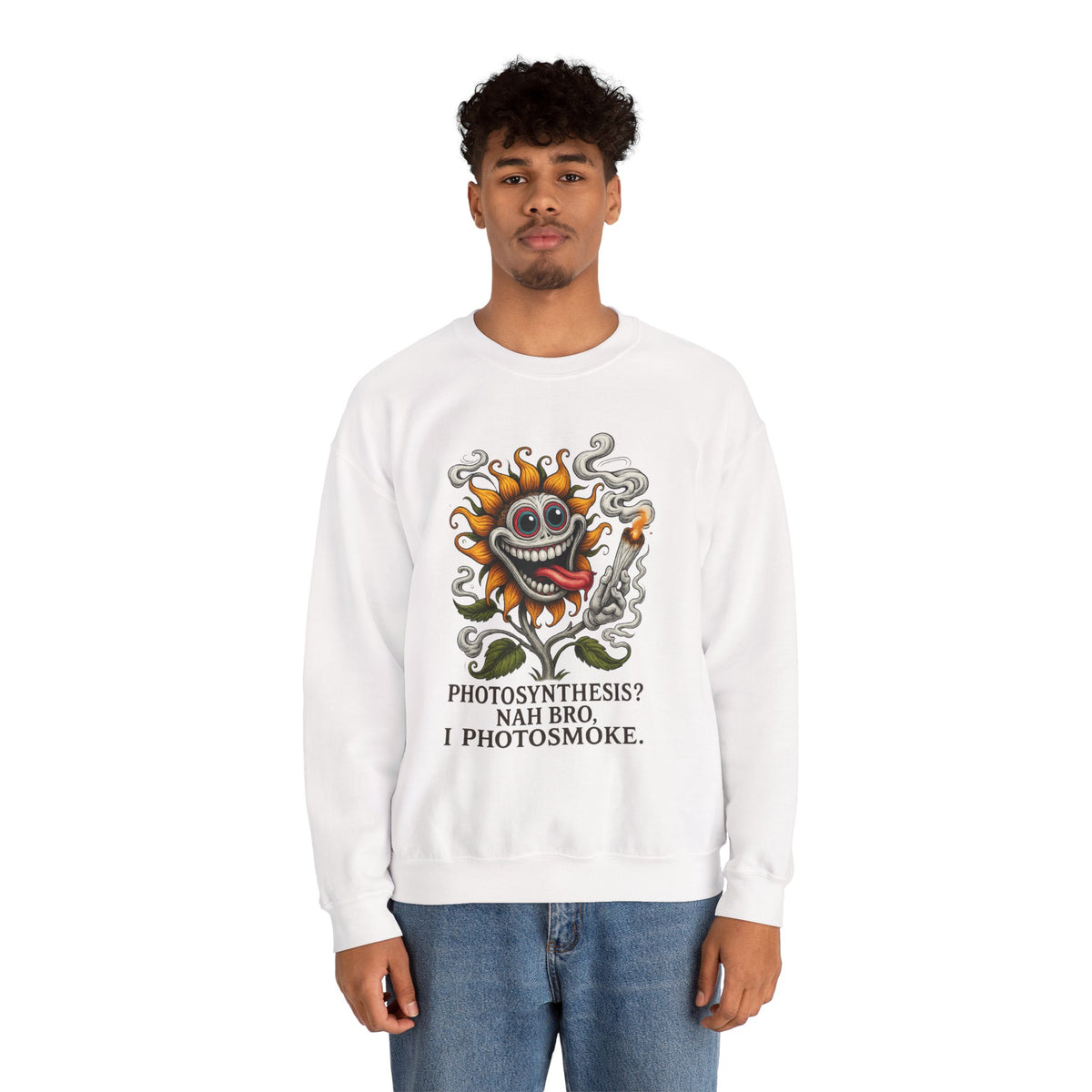 Photosmoke Sunflower Crewneck Sweatshirt