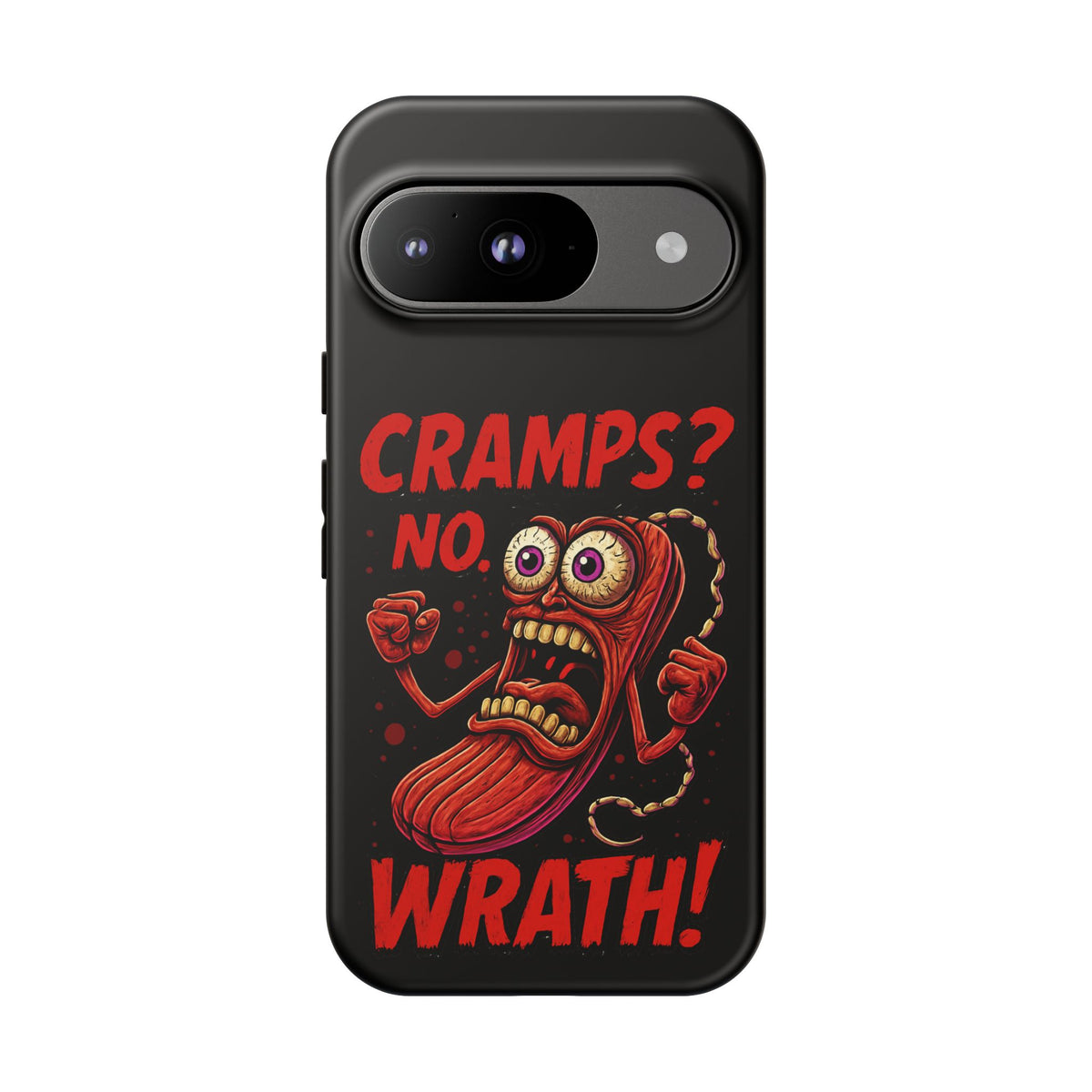 Phone Case — "Cramps? No, Wrath!" Retro Hot-Pepper Graphic
