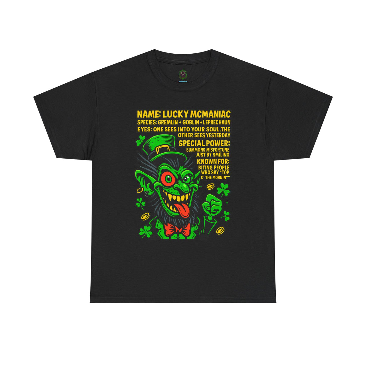Lucky McManiac – Mischievous Goblin-Leprechaun Hybrid T-Shirt