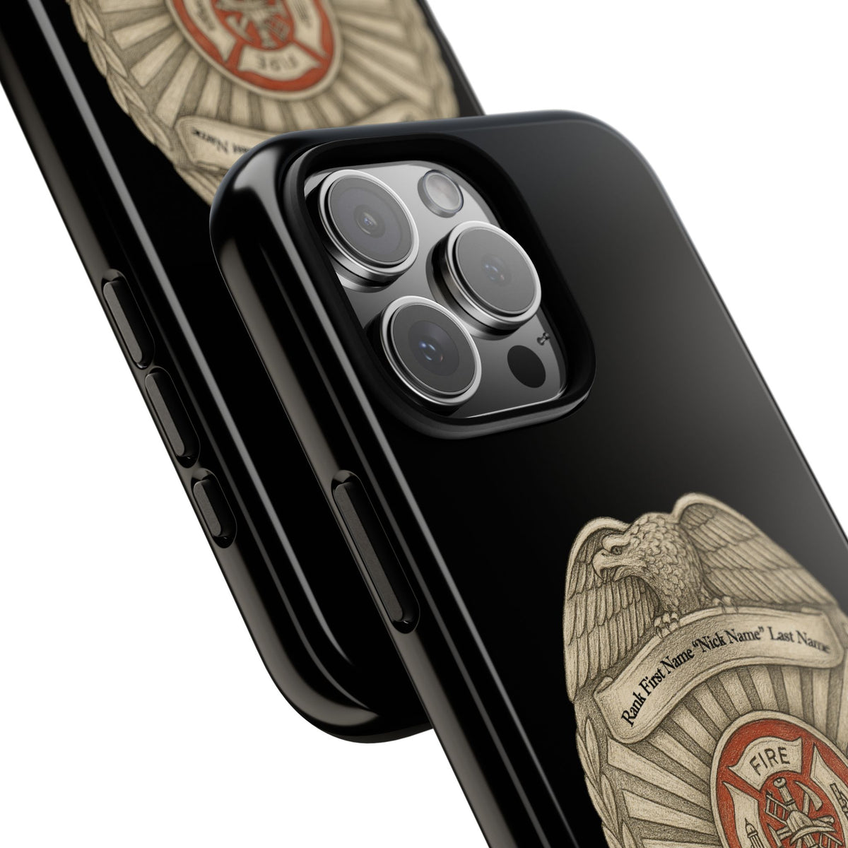 Firefighter Badge Phone Case – Personalized Dept. Emblem Tough Case