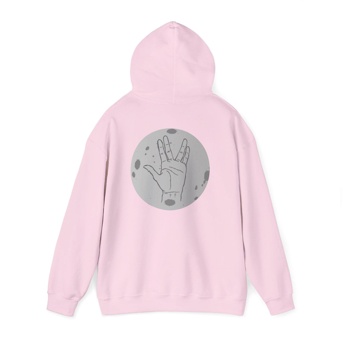 Vulcan Salute Hoodie — Retro Space Hand Graphic Pullover