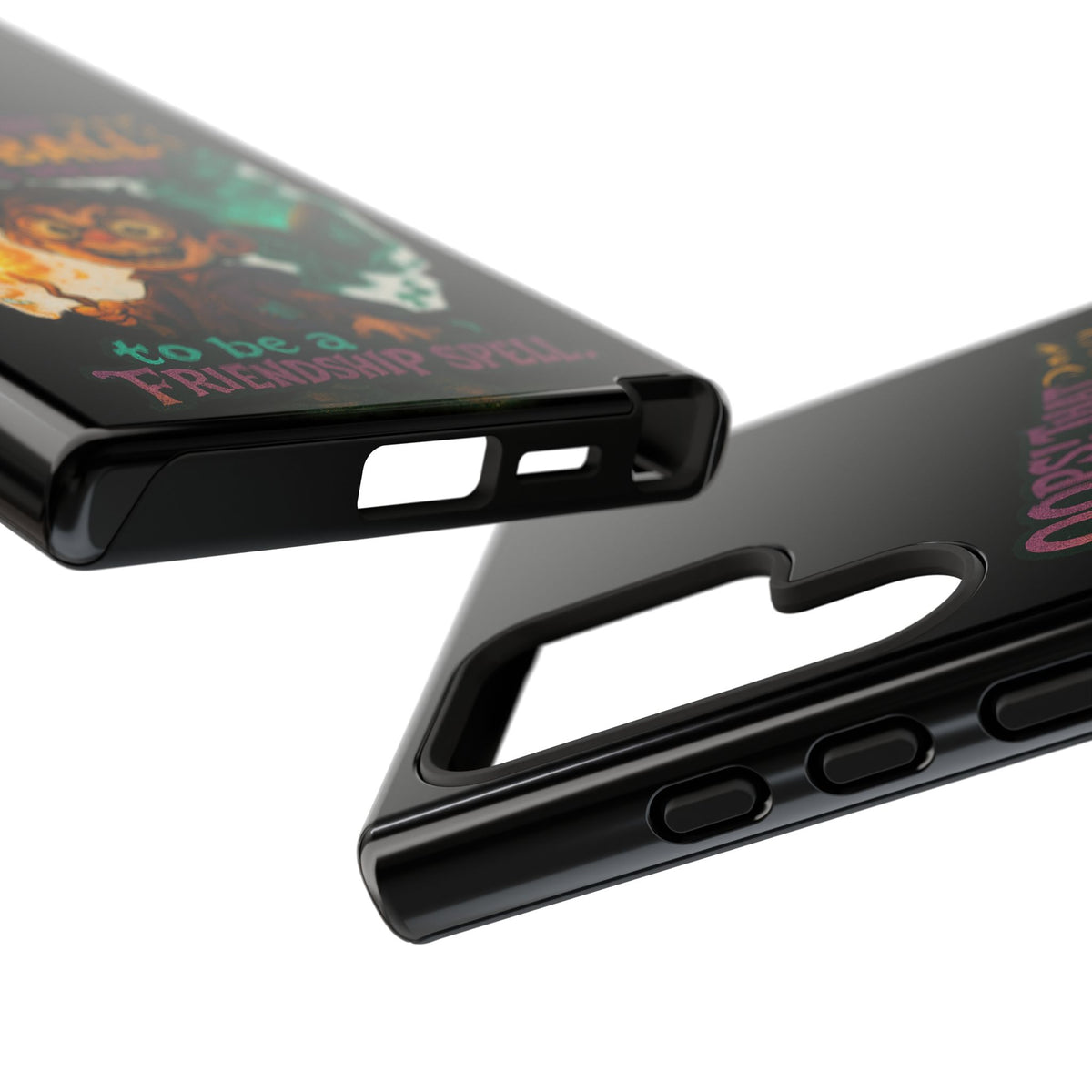 Phone Case — "Oops! That Fireball Was Meant to Be a Friendship Spell" Cute Fantasy Wizard Design