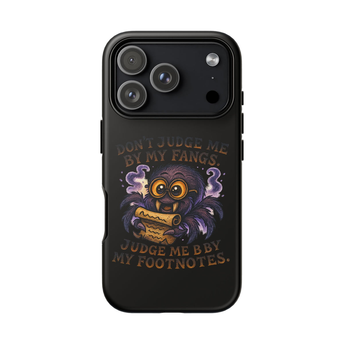 Phone Case — Fiery One-Eyed Demon with "I See Your Soul... And It's Disappointing"
