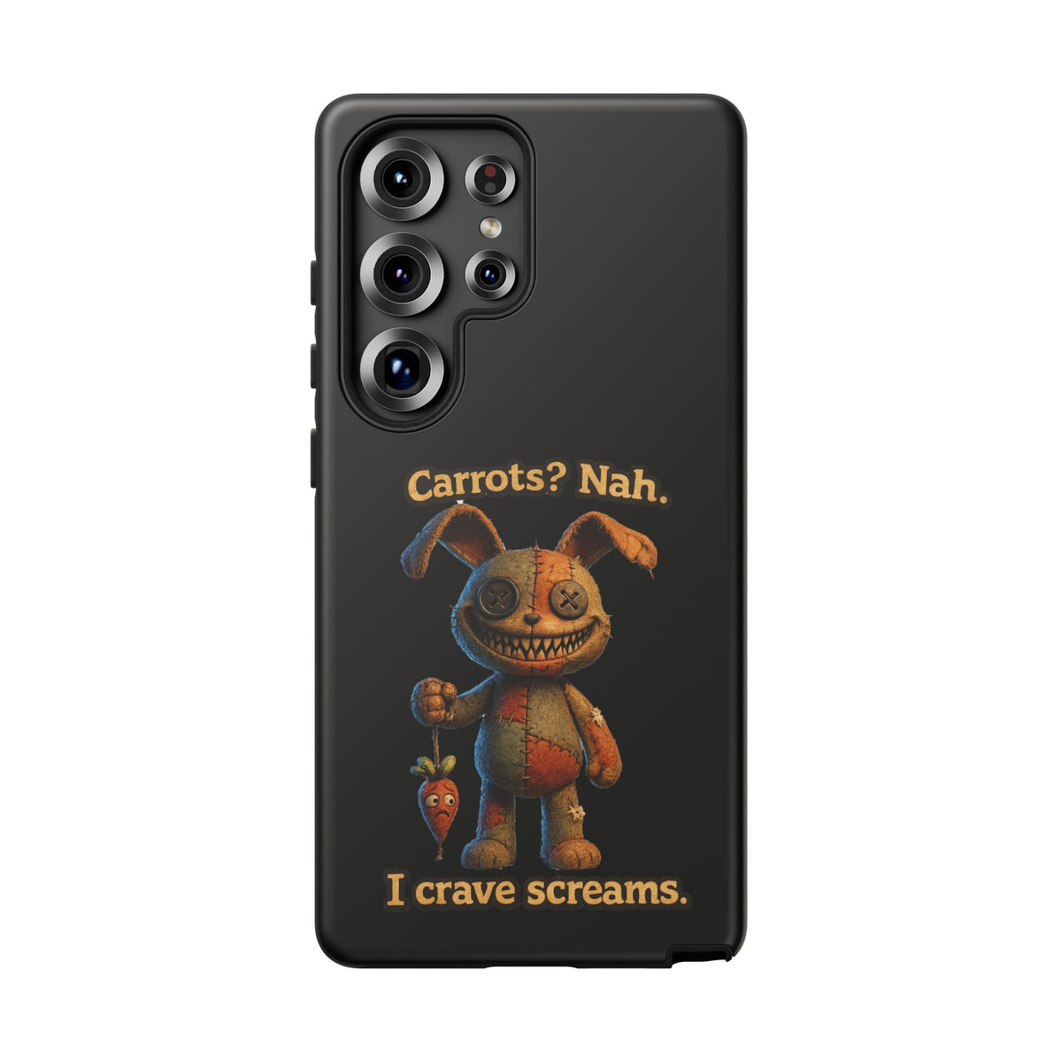 Phone Case — Creepy Bunny "Carrots? Nah. I crave screams." Horror iPhone Case