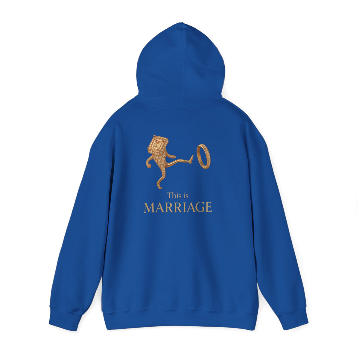 Marriage Key Graphic Hoodie — "This Is Marriage" Gold Lion Design