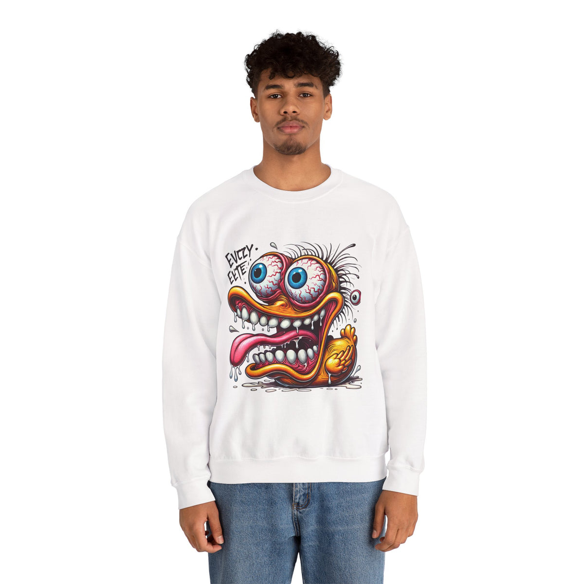 Eyeball Escape Duck Crewneck Sweatshirt
