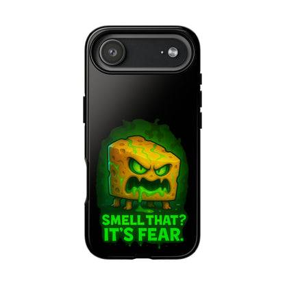 Phone Case — 'Smell That? It's Fear.' Spooky Cheese Monster Protective Case