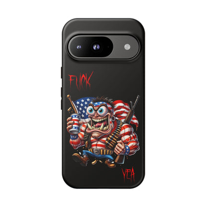 Patriotic Madman Phone Case — 'Funk Yea' USA Flag Tough Case