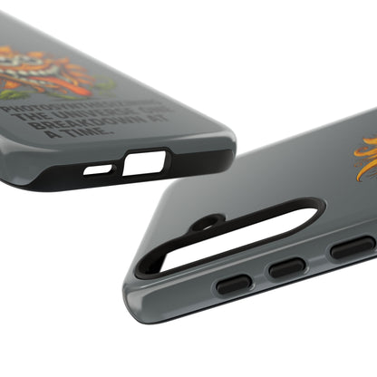Funny Monster Sunflower Phone Case — "Photosynthesizing the Universe One Breakdown at a Time"
