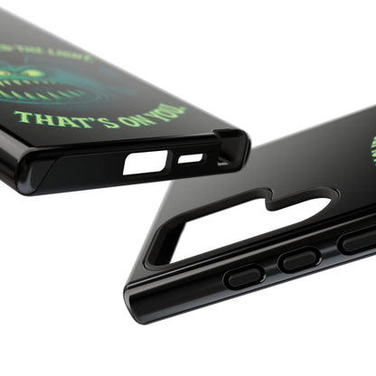 Anglerfish Phone Case – “You Followed The Light, That’s On You” Glow Horror Protective Case