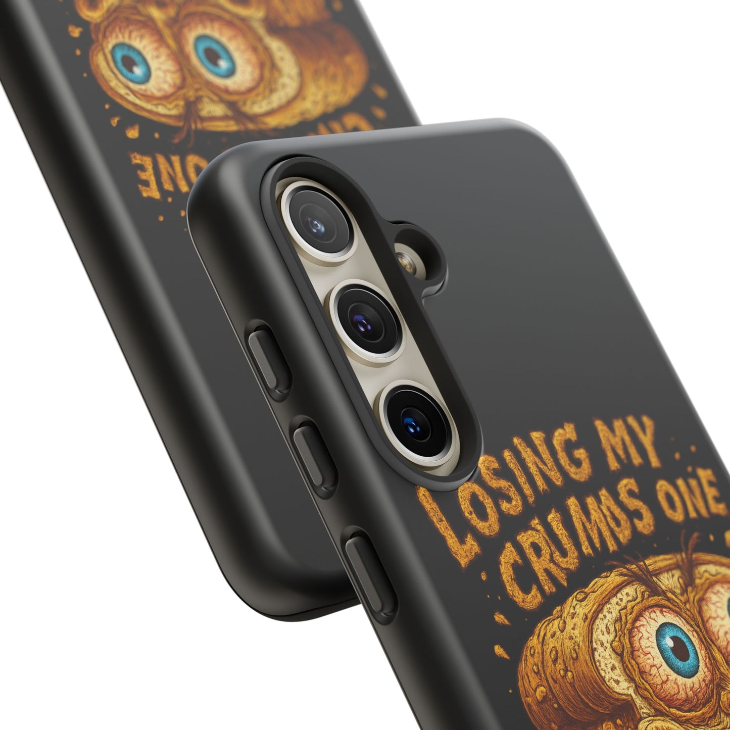 Phone Case — "Losing My Crumbs One Thought at a Time" Funny Retro Bread Illustration
