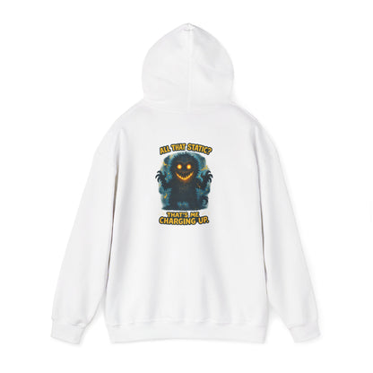 Charging Up Monster Hoodie — "All Smiles" Cozy Graphic Sweatshirt