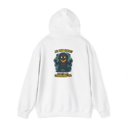 Charging Up Monster Hoodie — "All Smiles" Cozy Graphic Sweatshirt