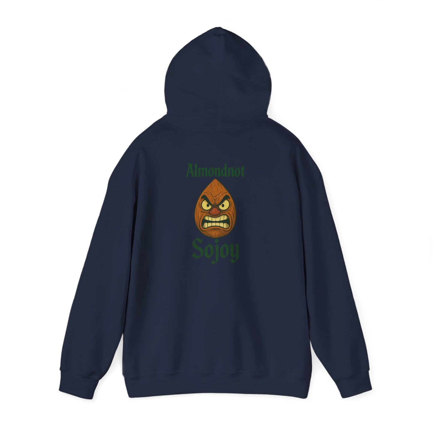 Angry Almond Hoodie - Tropical Humor Graphic Sweatshirt