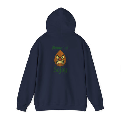 Angry Almond Hoodie - Tropical Humor Graphic Sweatshirt