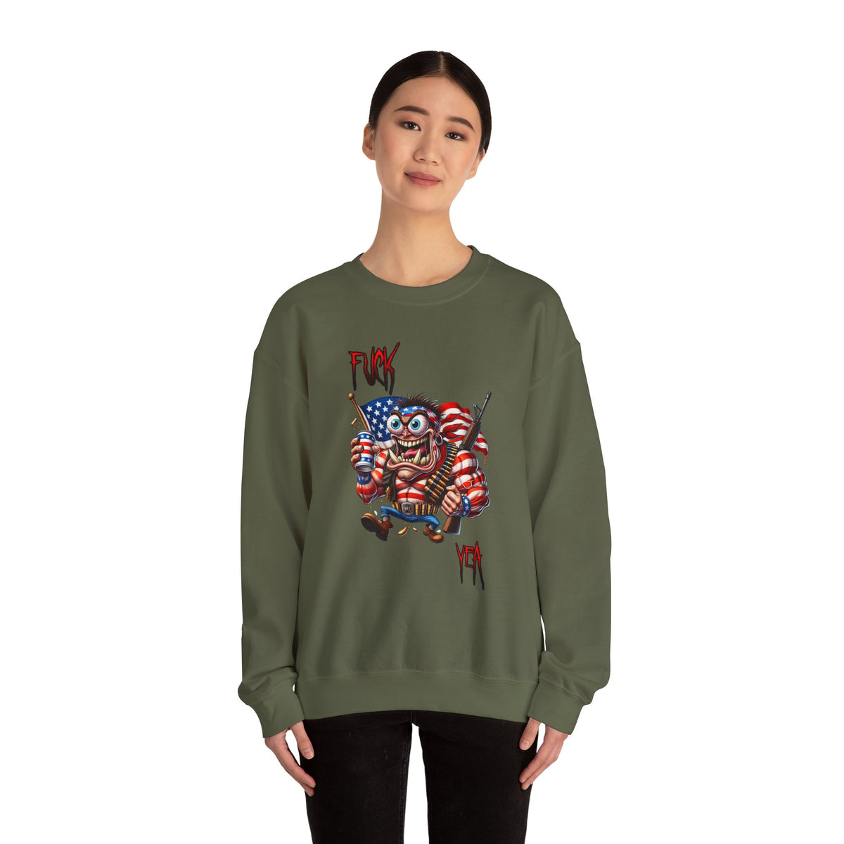 Freedom Maniac “F*** Yea” Crewneck Sweatshirt