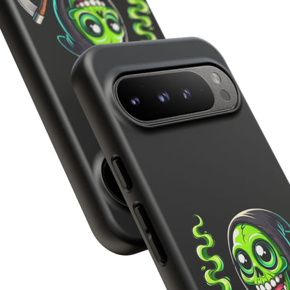 Grinning Green Reaper Phone Case