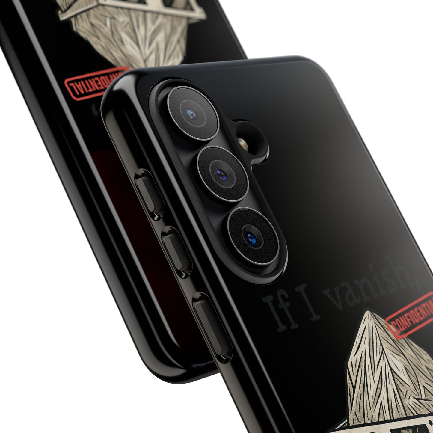 Conspiracy Tin-Foil Hat Phone Case — If I Vanish, Tell the Pigeons I Knew (Confidential)