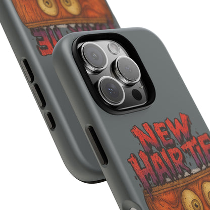 Phone Case — 'New Hairte' Funny Grinning Tongue-Out Monster Design