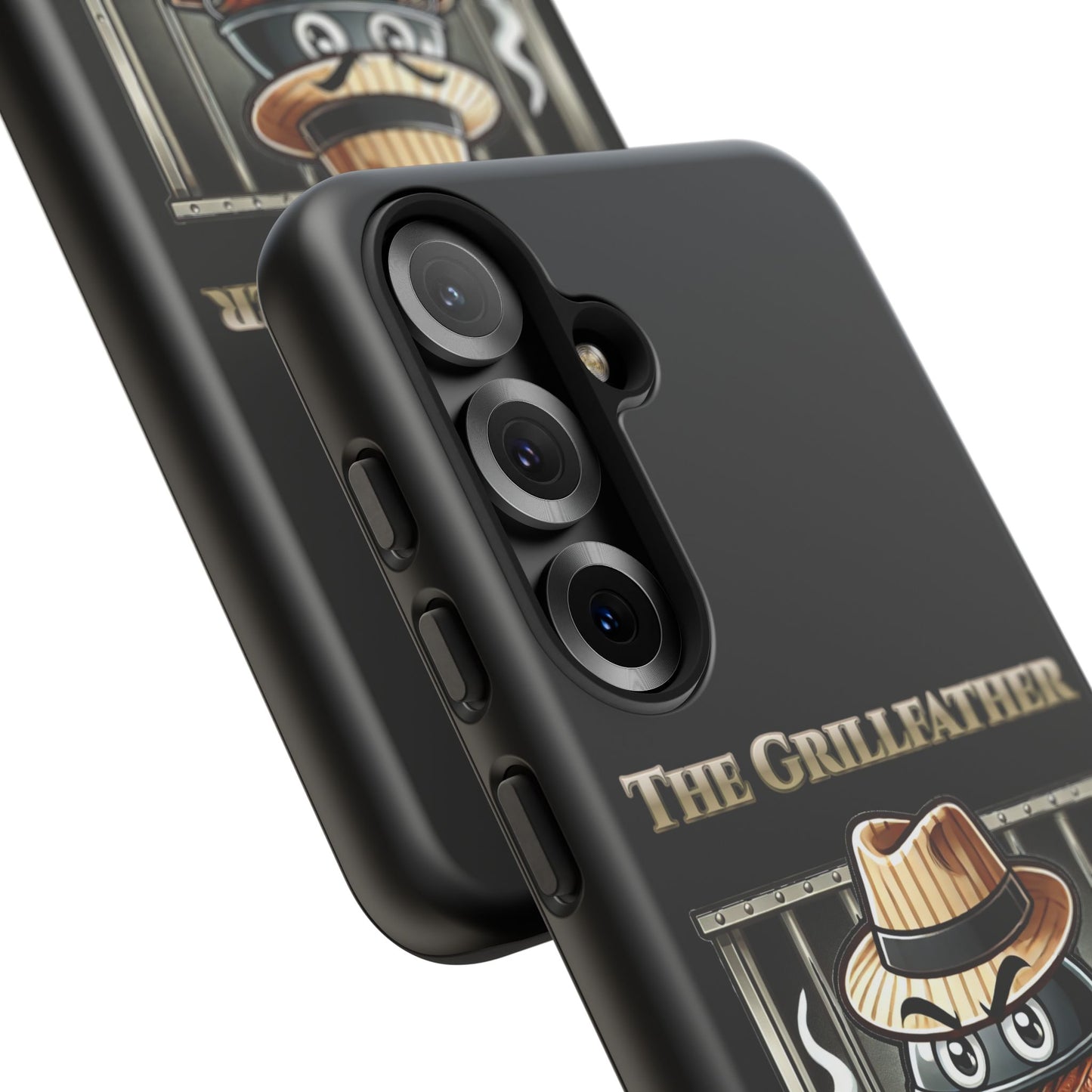 Grillfather Personalized Phone Case — Funny BBQ Smoker Design