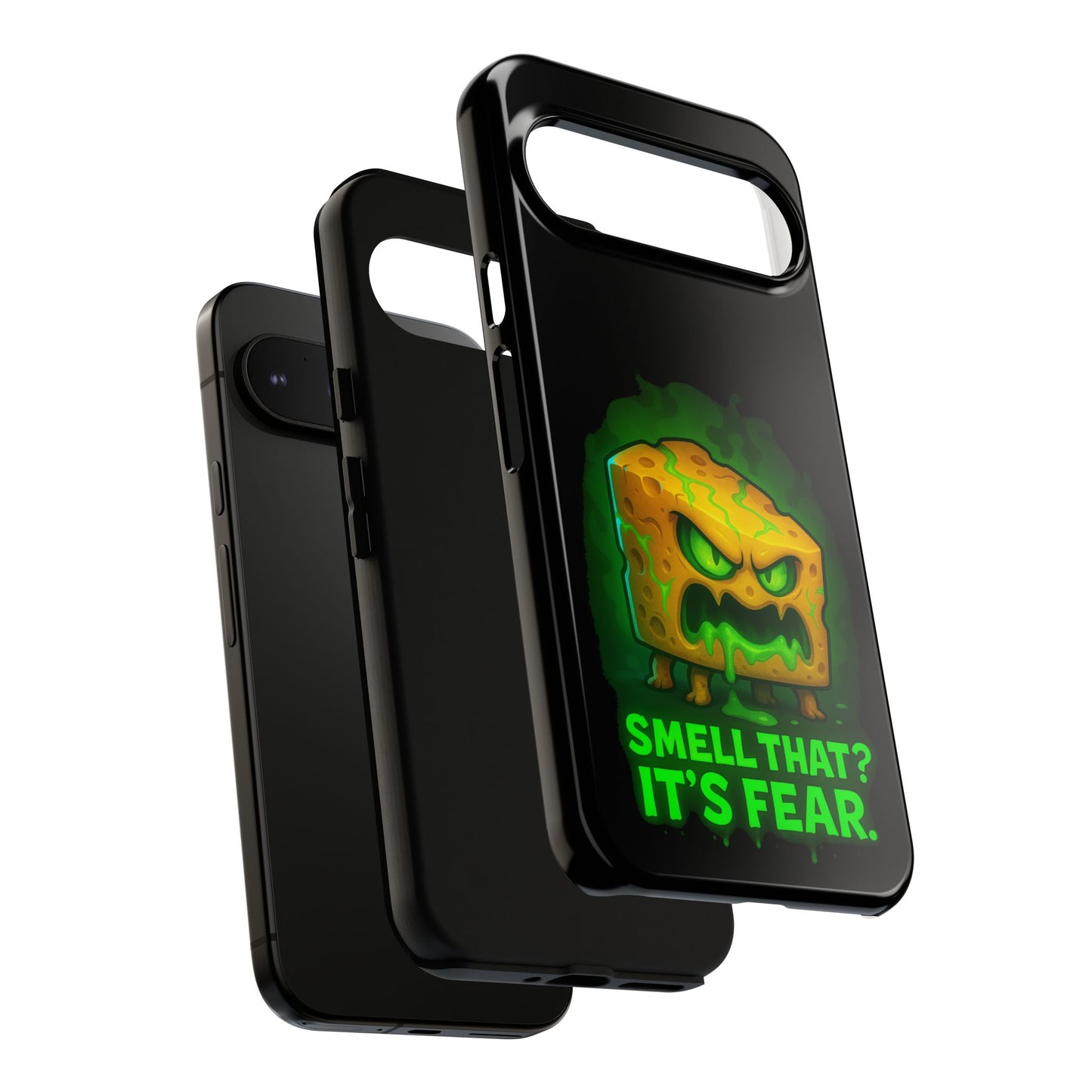 Phone Case — 'Smell That? It's Fear.' Spooky Cheese Monster Protective Case