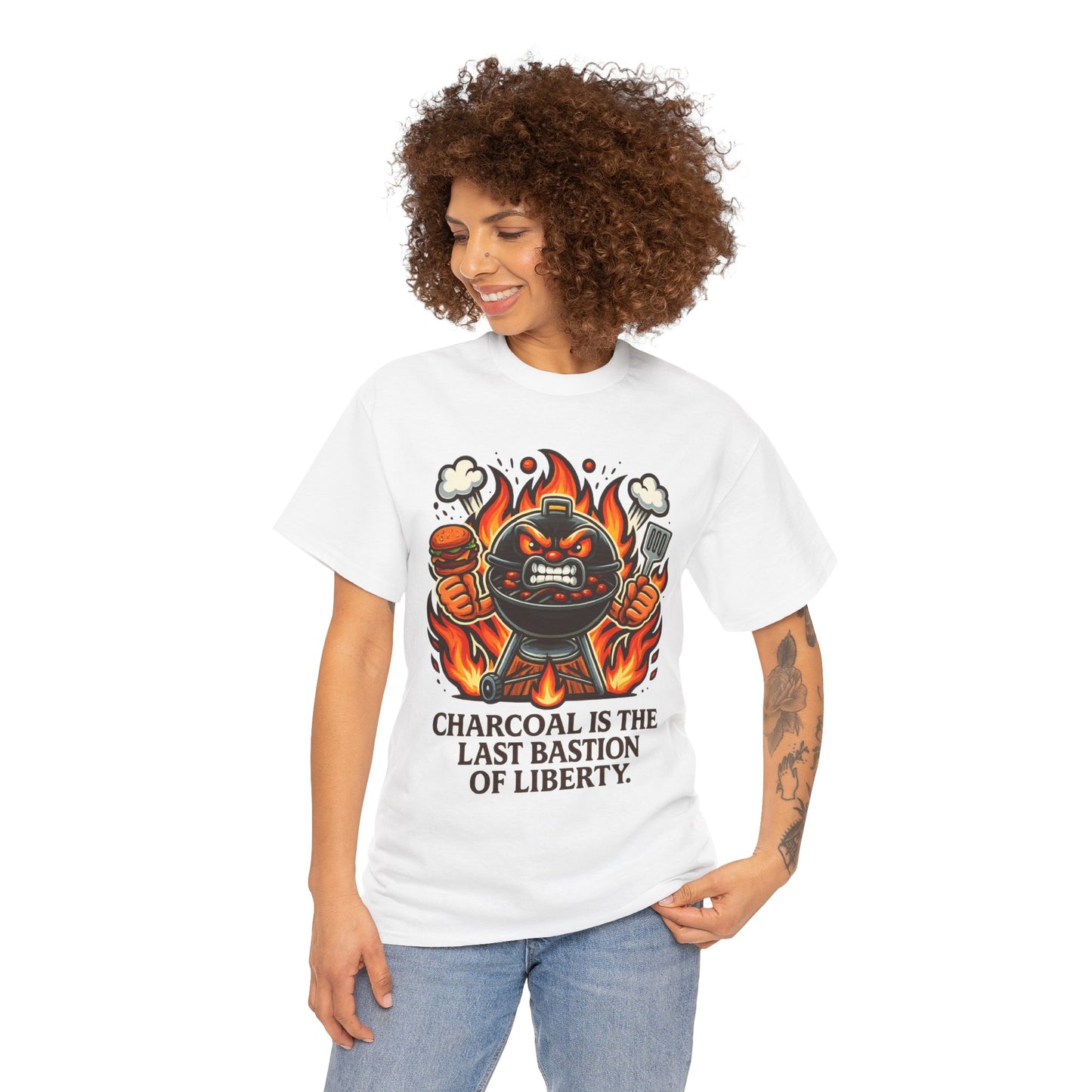 Charcoal Liberty – Angry Grill BBQ Patriot Tee