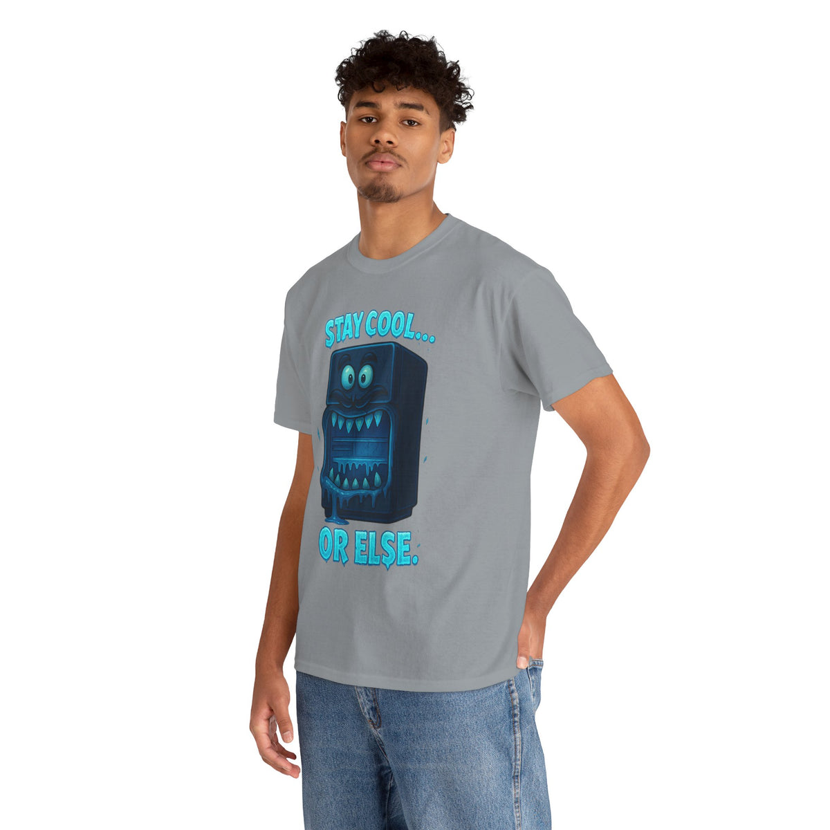 Stay Cool Refrigerator Monster T-Shirt | Funny Retro Cartoon Tee
