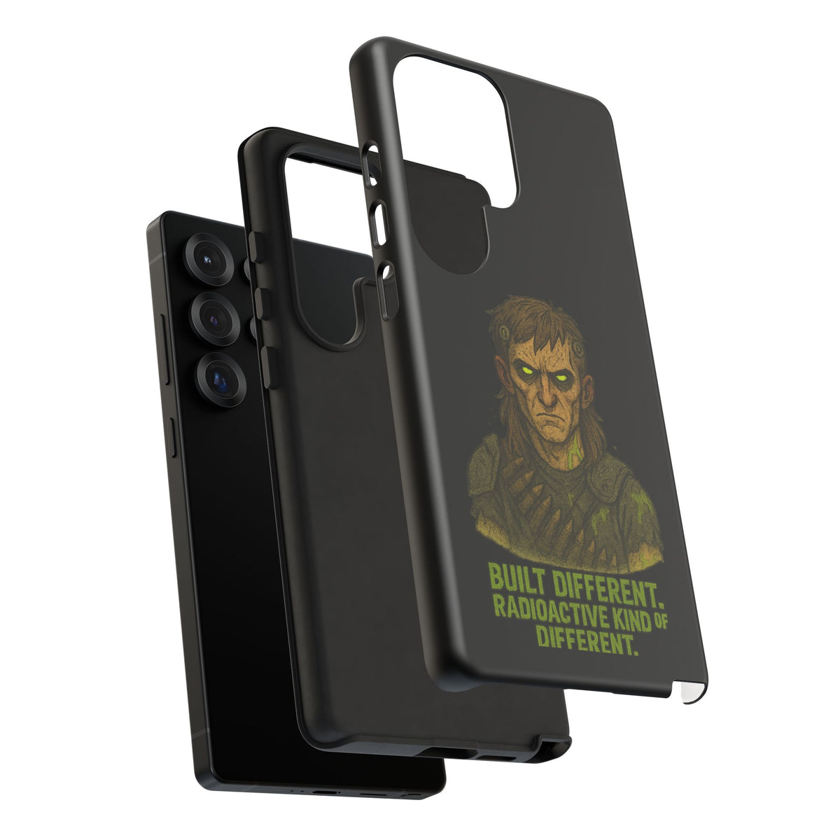 Phone Case — "Built Different, Radioactive Kind of Different" Mutant Design