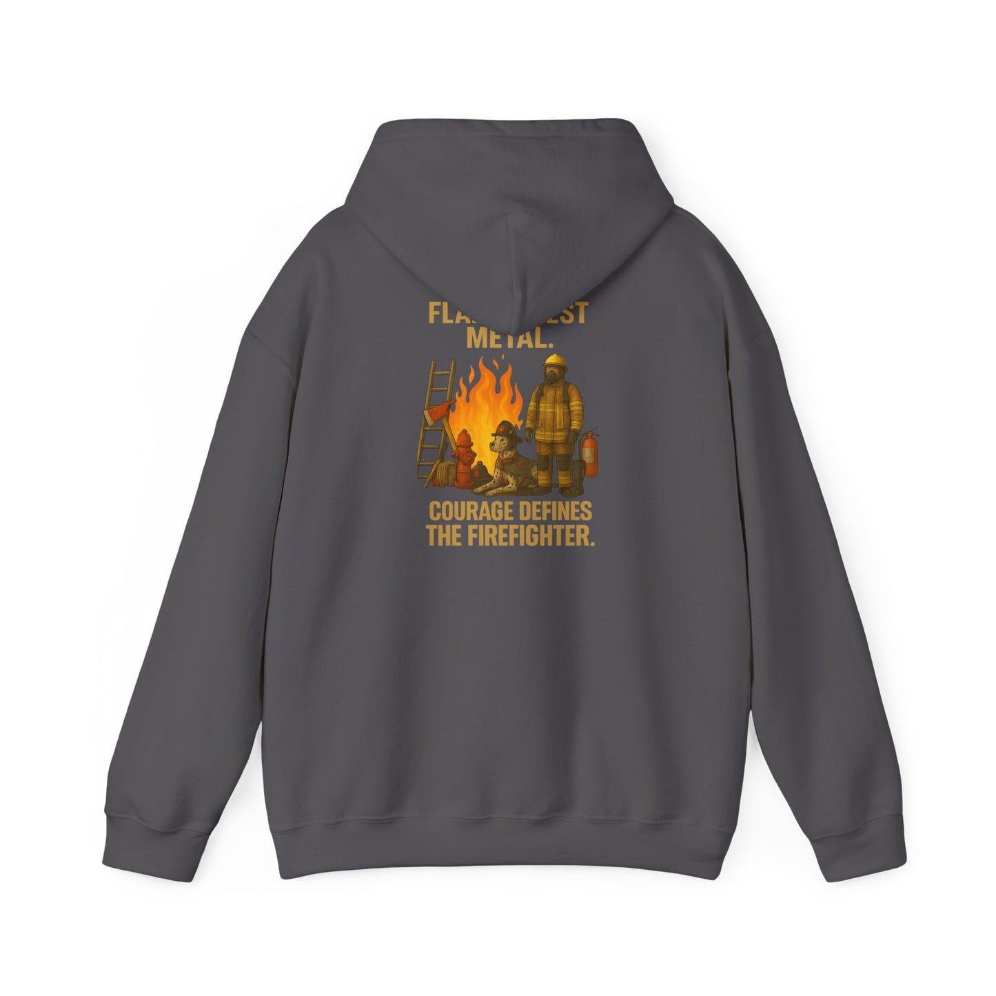 Flames Test Metal Firefighter Hoodie