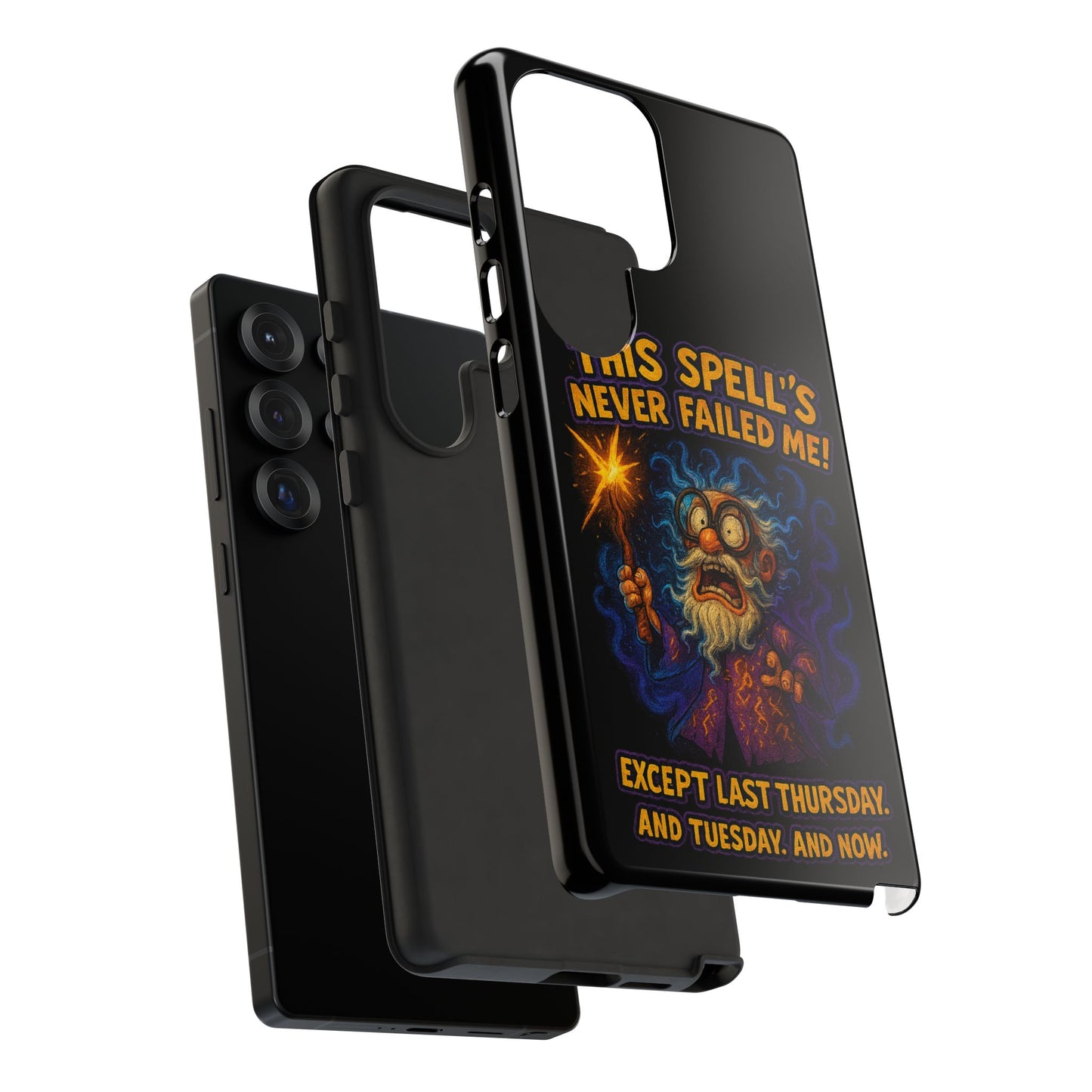 Wizard Phone Case — "This Spell's Never Failed Me!" Funny Magic Protective iPhone Cover