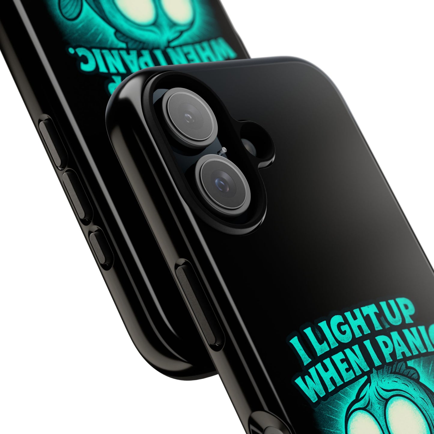 Phone Case — "I Light Up When I Panic" Glow Fish Anxiety Phone Case