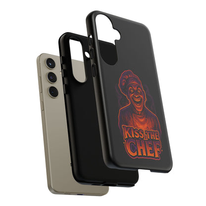 Phone Case — "Kiss the Chef" Neon Horror Chef Design