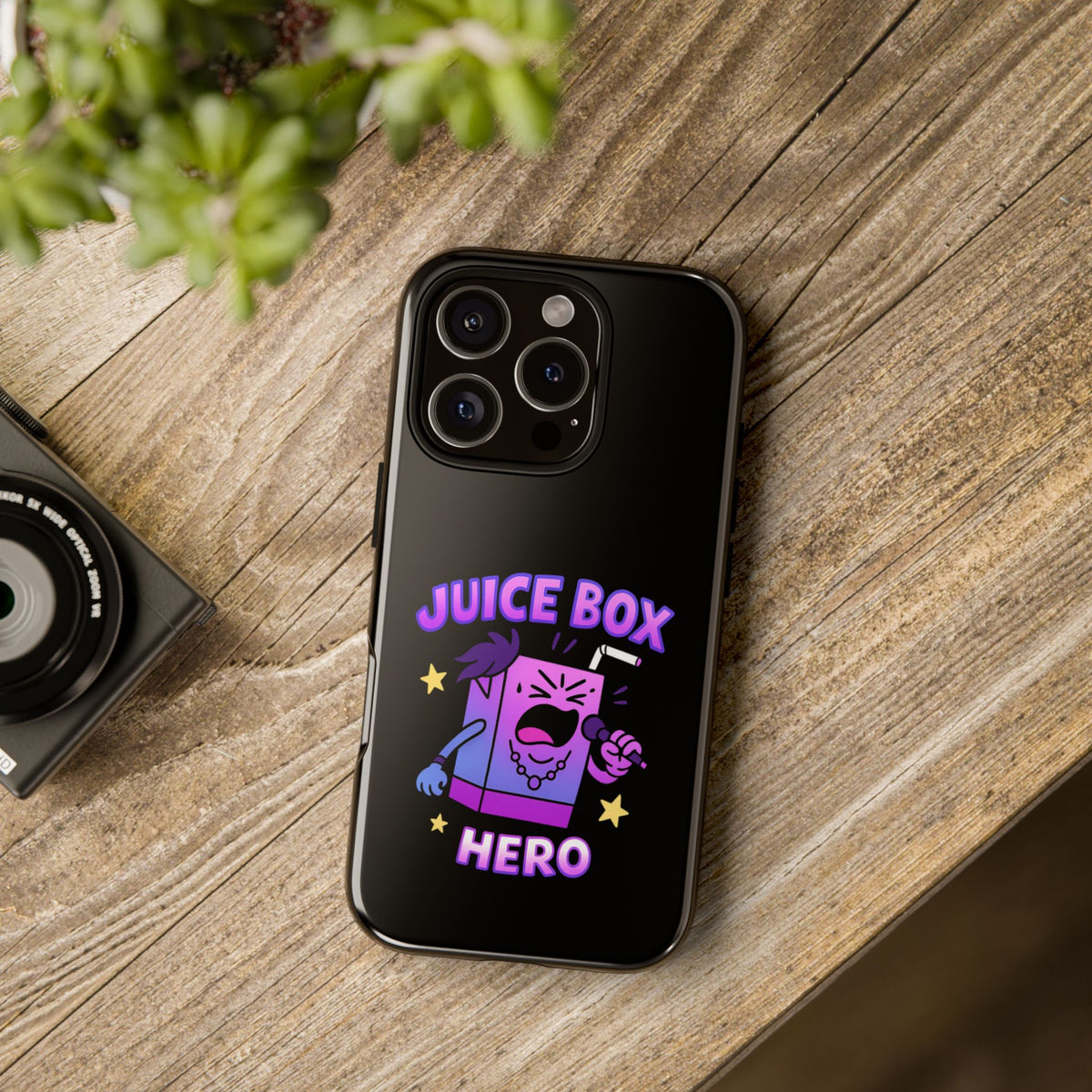 Phone Case — 'Juice Box Hero' Cute Cartoon Protective Cover