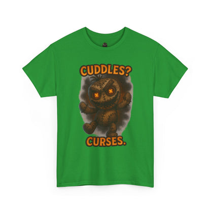 Cuddles? Curses. bear graphic tee | T-Shirt