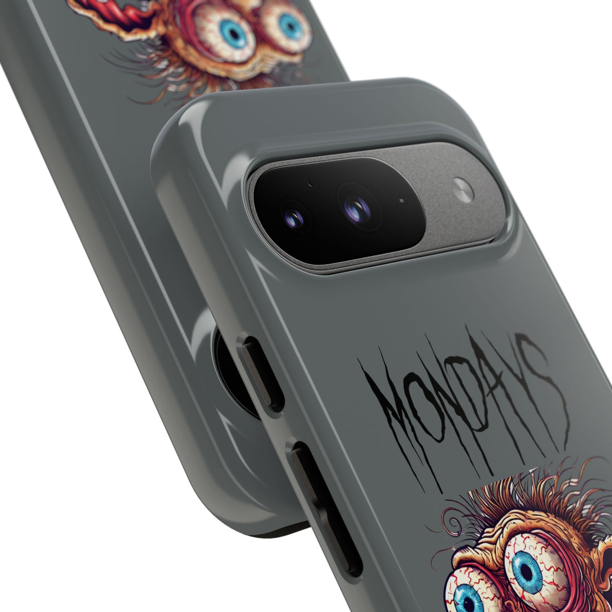 Mondays Zombie Character Phone Case – Funny Groggy Coffee Phone Cover