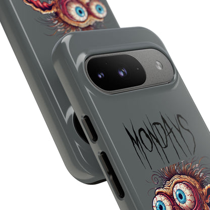 Mondays Zombie Character Phone Case – Funny Groggy Coffee Phone Cover