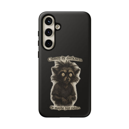 Phone Case - "Chosen by Darkness (Or Maybe Just Rabies)" Cute Creepy Retro Creature Protective Case