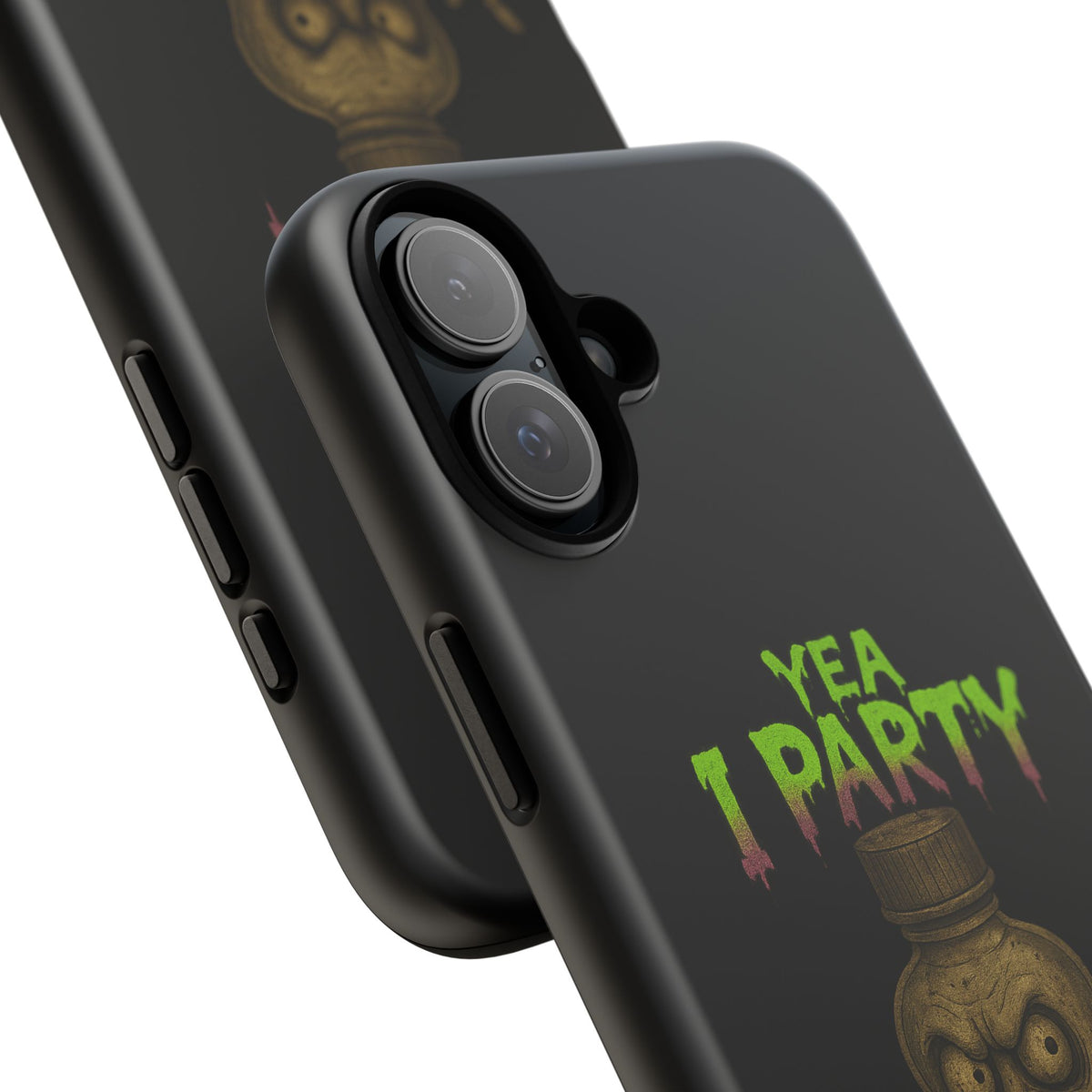 Phone Case — 'Yea I Party' Creepy Baby Bottle Graphic