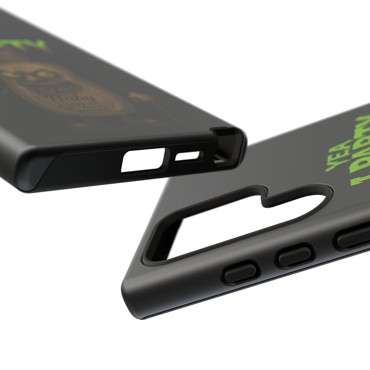 Phone Case — 'Yea I Party' Creepy Baby Bottle Graphic