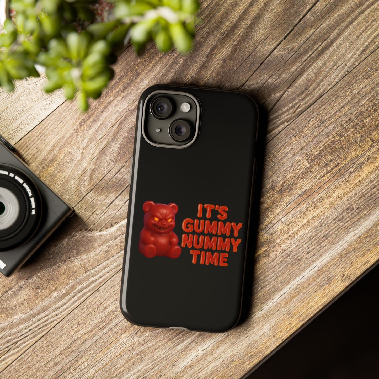 Phone Case — "It's Gummy Nummy Time" Red Gummy Bear Protective Case