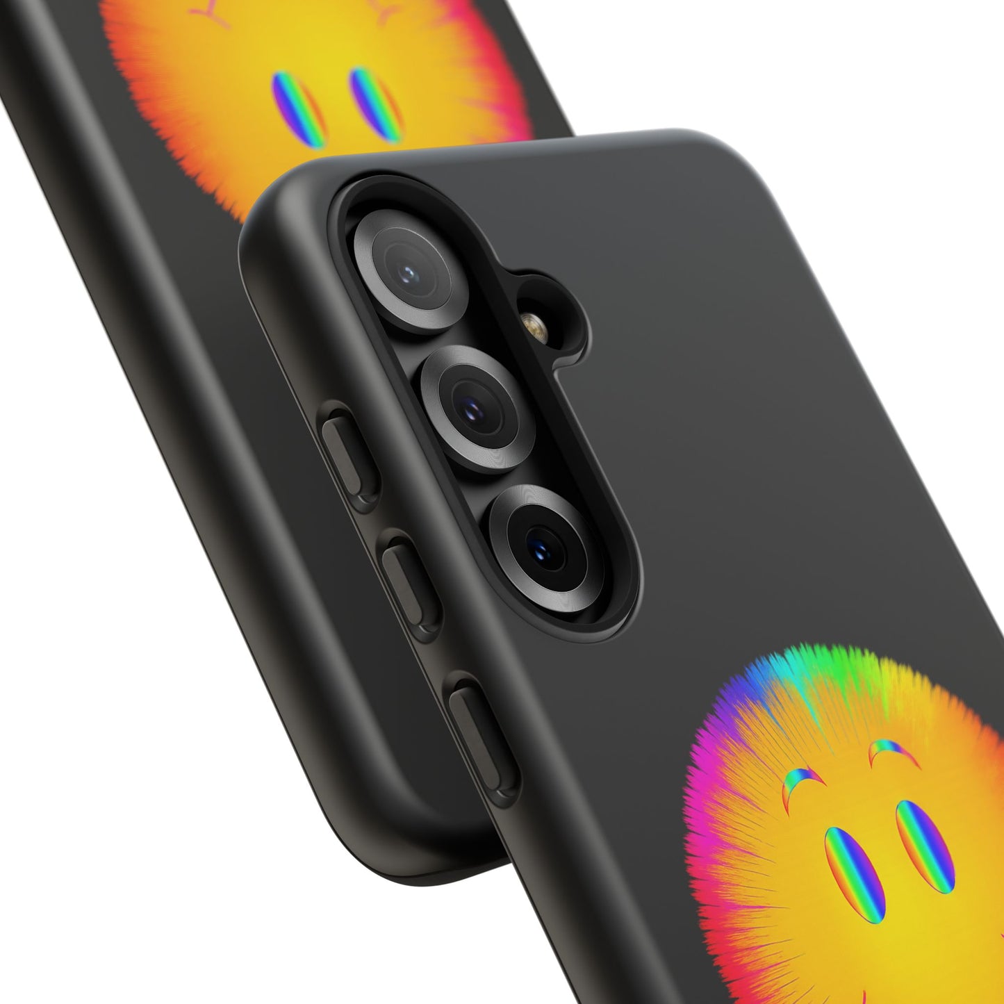 Phone Case — 'Dead Inside, But the Visuals Are Amazing' Rainbow Smiley